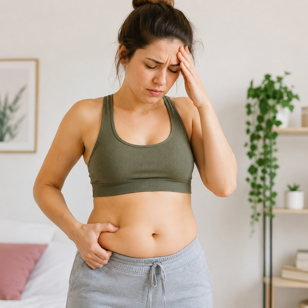 cortisol alto e barriga inchada no emagrecimento