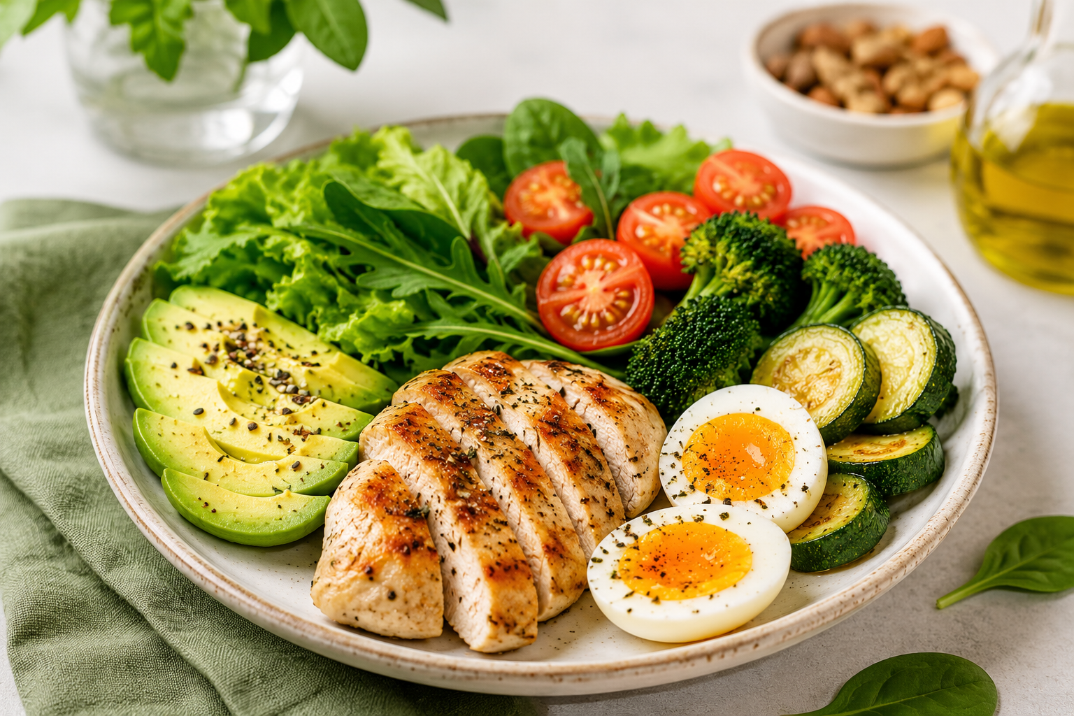 alimentação low carb para controle glicêmico e perda de barriga