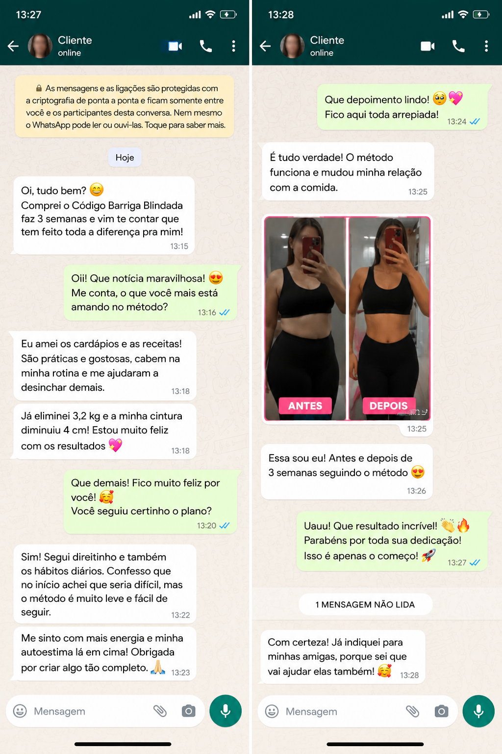 Exemplo visual de conversa sobre rotina alimentar